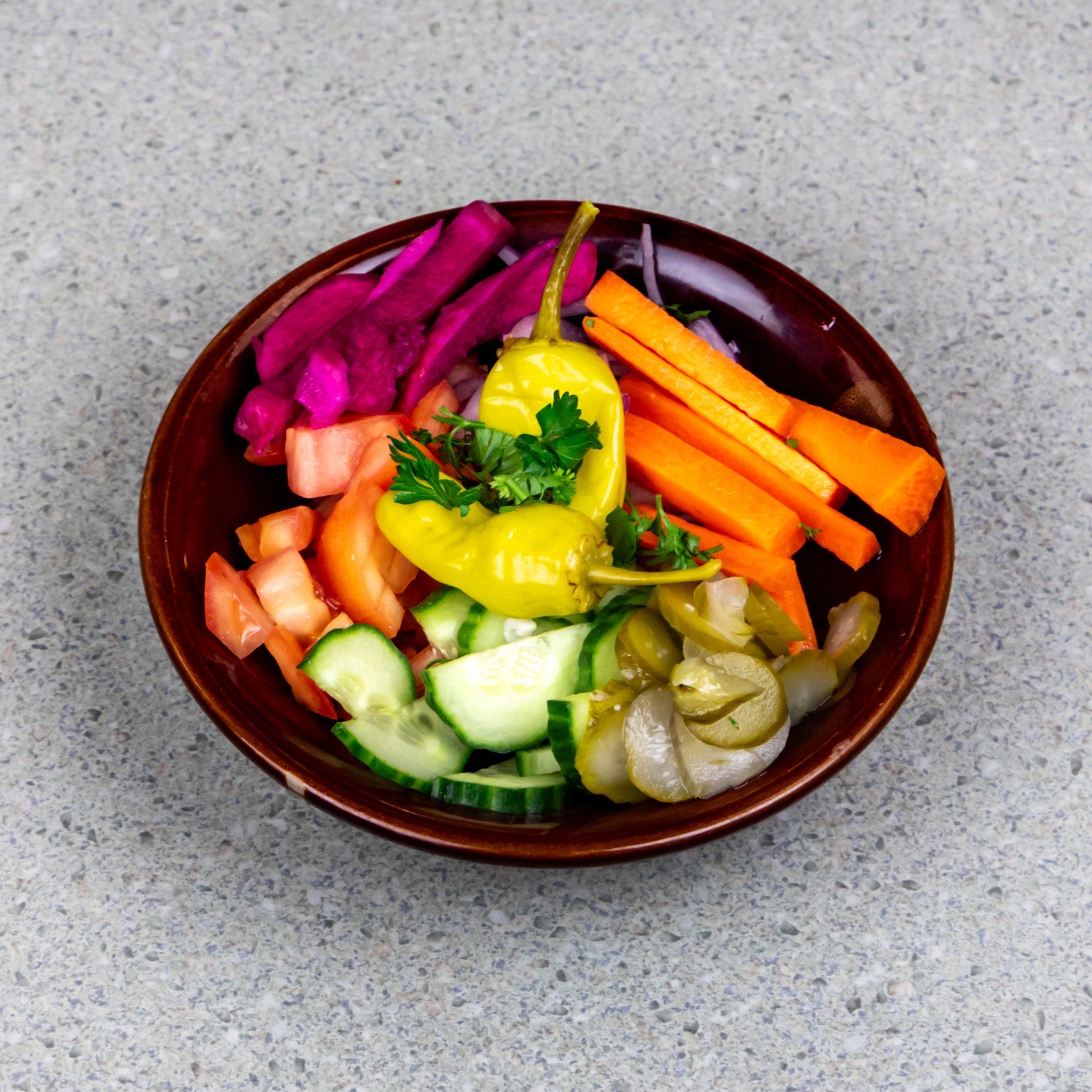 Raw Veggies.